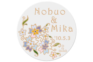 引出物や結婚祝いに大人気のハンドメイド絵皿