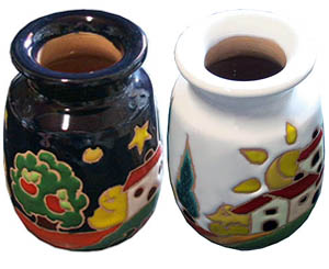 陶器の花瓶