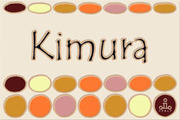 Button 表札　30x20│ビタミンオレンジ