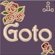 Rose Garden 表札  10x10│ラブパープル