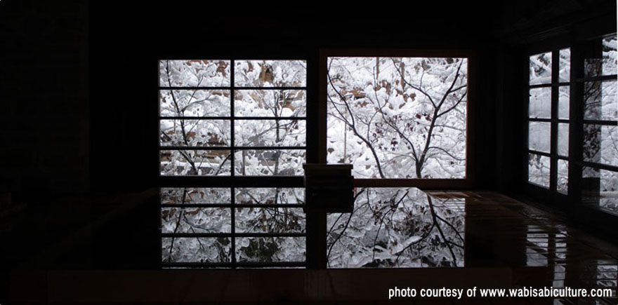 ofuro in winter